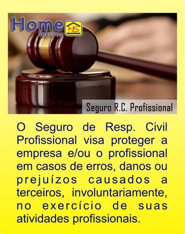 SEGURO RESPONSABILIDADE CIVIL PROFISSIONAL